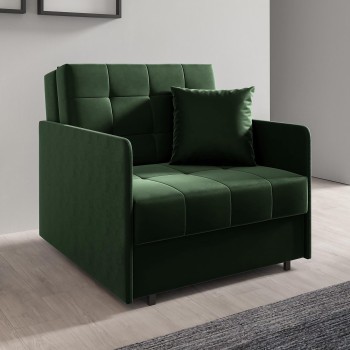 Modernes Schlafsofa Sessel York I gesteppter Stoff Kronos 14