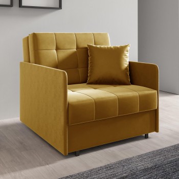  Schlafsofa Sessel York I gesteppter Stoff Kronos 01