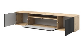 Capri Premium RTV 200 Kommode schwarz artisan niedrige Beine