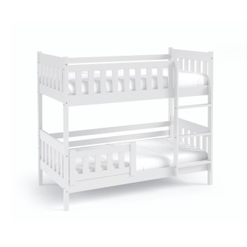 Emilka Holzetagenbett für Kinder 80x190 - in weiß