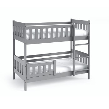 Emilka Holzetagenbett für Kinder 80x190 - in grau