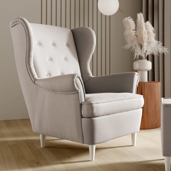 Marco Sessel gesteppt Creme Velours