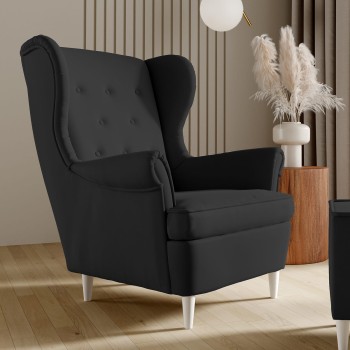 Marco Sessel gesteppt schwarz Velours