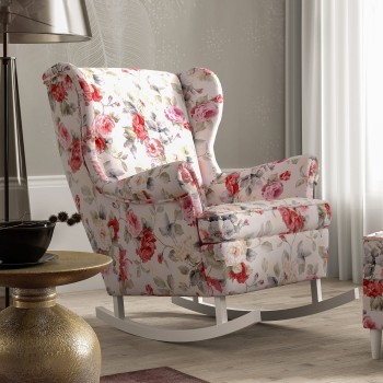 ROSS Schaukelstuhl mit Blumen m82