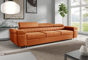 Carmen verstellbare Kopfstützen Schlafsofa Kronos 40