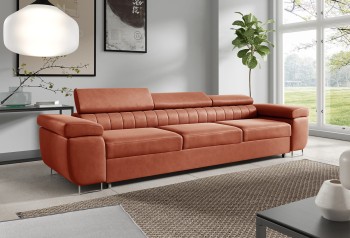 Carmen verstellbare Kopfstützen Schlafsofa Monolith 61