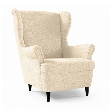 LAMBI 8 LAMBI Beige Lambshank Sessel Groß Bequem