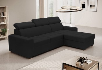 Luigi Steppsofa mit Schlaffunktion in Kronos 07 Stoff