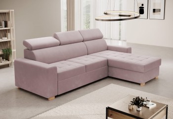 Luigi L-förmiges Ecksofa mit gesteppten Sitzen Kronos 27