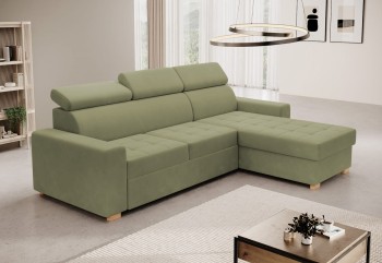 Luigi L-förmiges Schlafsofa mit verstellbaren Kopfstützen Kronos 46