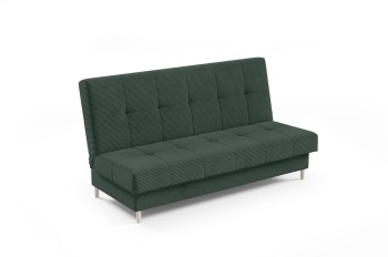 VIGO Schlafsofa Sofa Kordstoff POSO 14 Flasche grün
