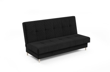 VIGO ausklappbares Schlafsofa Premium Stoff POSO 135 schwarz