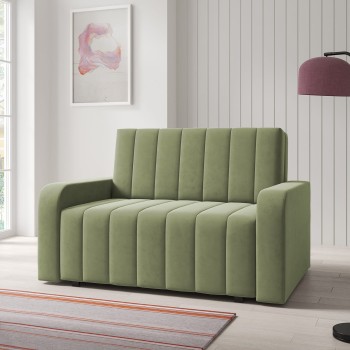 Polstersofa mit Schlaffunktion Boston II mit kastengenähtem Kronos 46