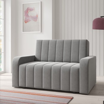 Sofa mit Schlaffunktion Boston II mit kastengenähtem Kronos 15