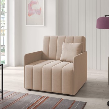 Sessel Schlafsofa mit Stauraum  Aliss I genäht Paros 02