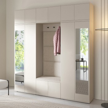 Beige Garderobe Napoli Version 2 Platten Trinity 02