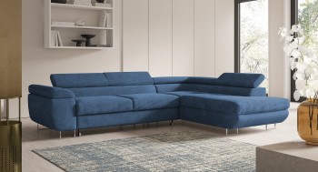 Eckcouch mit Schlaffunktion Avesta Poso 05 Kordstoff