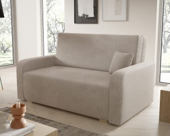 Design-Schlafsofa mit Bettfunktion und Stauraum 3-Sitzer-Sofa Tessa III Poso 02 beige corduroy