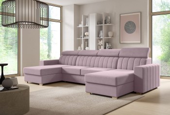 Avanti U Schlafsofa mit Schlaffunktion Kronos 27 Stoff