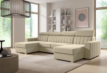 Avanti U Schlafsofa mit Schlaffunktion Monolith 04