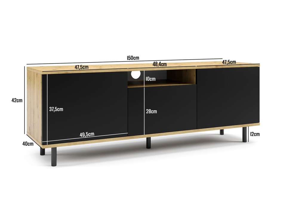 Masimo RTV 150 nóżki rurki wymiary.jpg