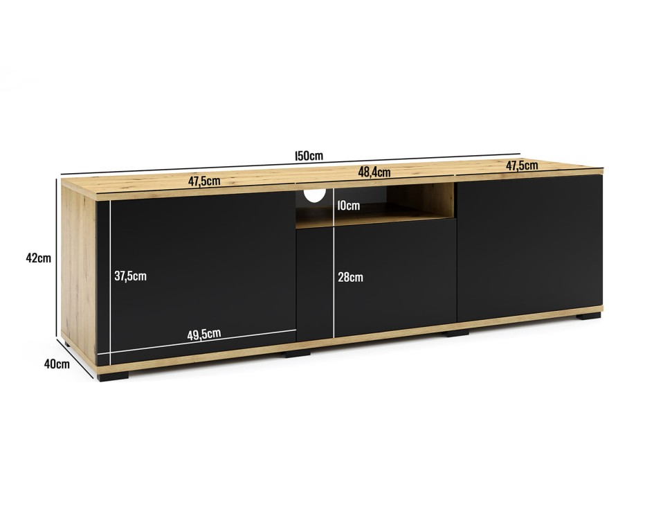 Masimo RTV 150 nóżki niskie wymiary.jpg