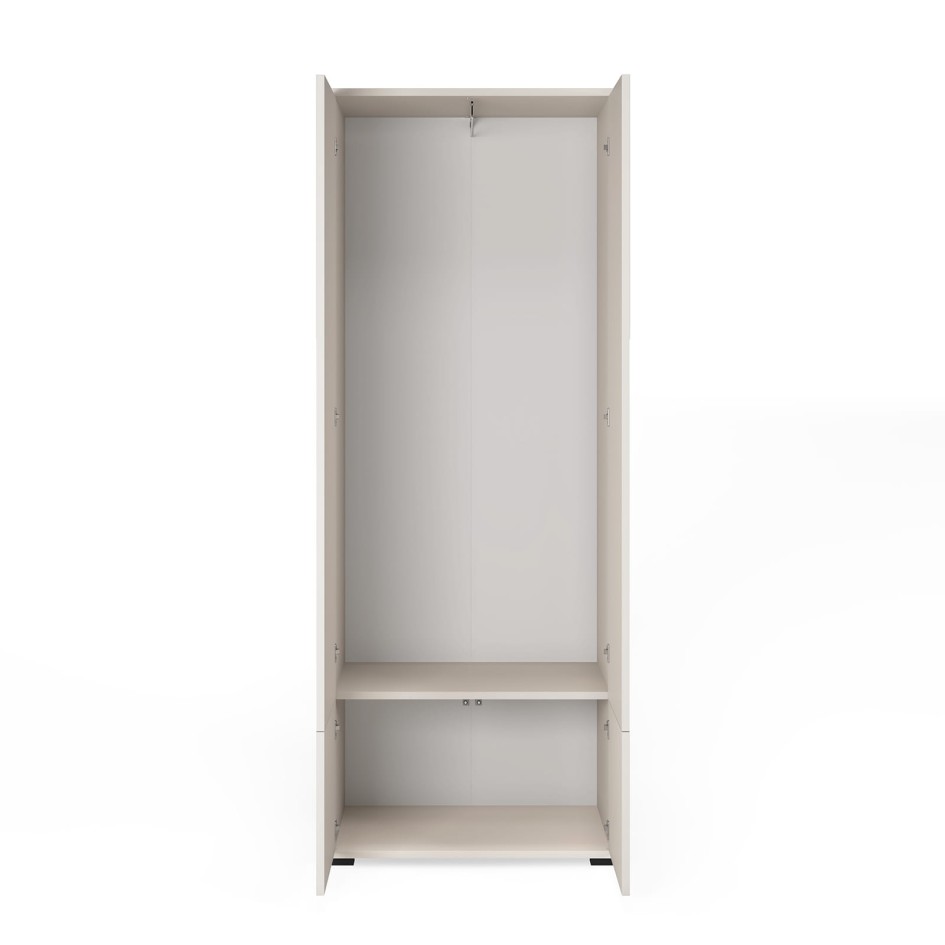 Szafa frezowana Ritmo 70cm z lustrem Cashmere beżowa