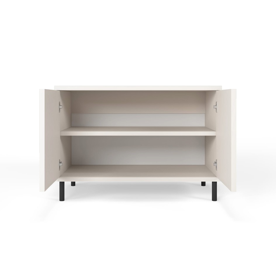 Frezowana szafka na buty Cashmere Ritmo 2-drzwiowa 70cm na wysokich nogach
