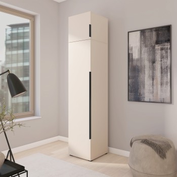 Eris Schranksystem 50 cm mit Aufsatzschrank Cashmere