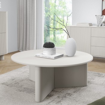 Runder Couchtisch Misterio modern für das Wohnzimmer Cashmere