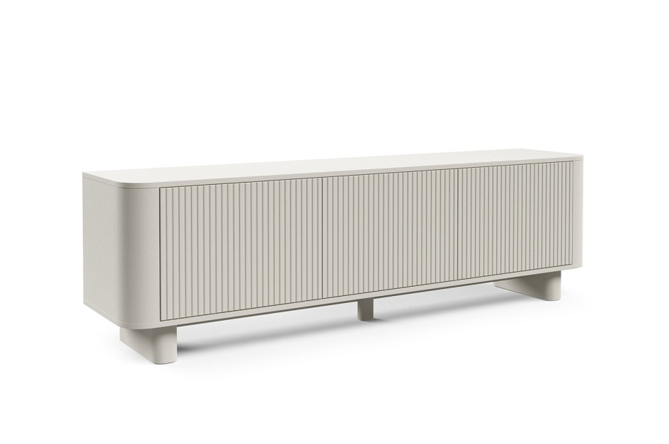 Nowoczesny Zestaw Mebli Misterio Premium RTV 180 Komoda 4D Cashmere