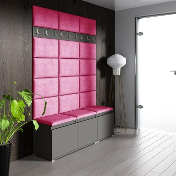 Garderobe LEON aus Trinity 10 Stoff, graphit