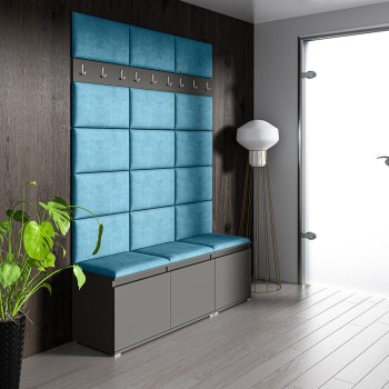 Garderobe LEON aus Trinity 13 Stoff, graphit