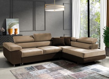 Ecksofa Mediolan praktisches Ecksofa für die Wohnung Kronos 06/Kronos 35