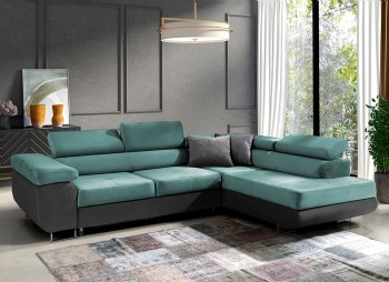 Ecksofa in L-Form Mediolan ausziehbares Sofa Kronos 26/Kronos 22