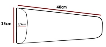 Italia Trinity 11 gepolstertes Paneel 40x15