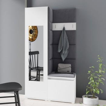 IGA-Garderobe aus Trinity 16-Stoff, weiß