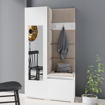 IGA-Garderobe aus Trinity 3-Stoff, weiß
