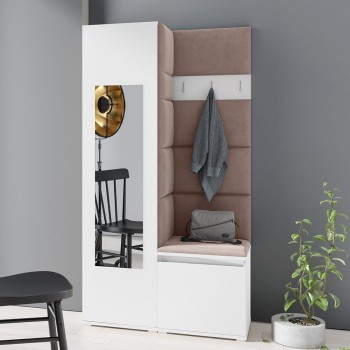 IGA-Garderobe aus Trinity 5-Stoff, weiß