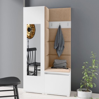 IGA-Garderobe aus Trinity 4-Stoff, weiß