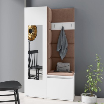 IGA-Garderobe aus Trinity 7-Stoff, weiß