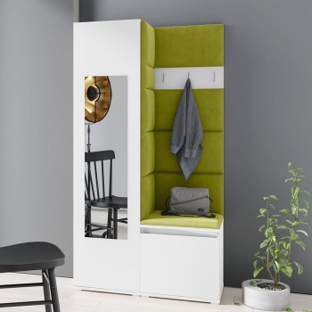IGA-Garderobe aus Trinity 12-Stoff, weiß