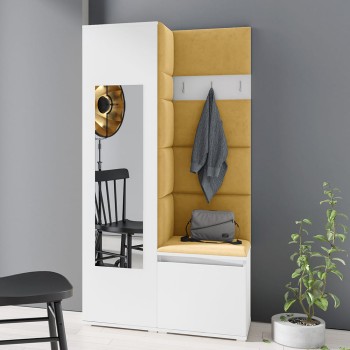 IGA-Garderobe aus dem Stoff Trinity 18, weiß