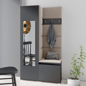 IGA-Garderobe aus Trinity 3-Stoff, graphit