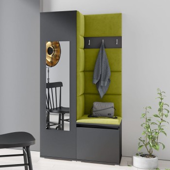IGA-Garderobe aus Trinity 12-Stoff, graphit