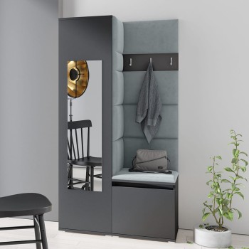 IGA-Garderobe aus Trinity 14-Stoff, graphit