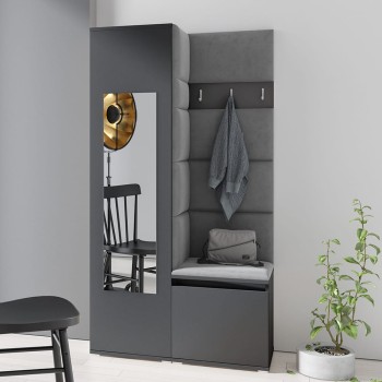 IGA-Garderobe aus Trinity 15-Stoff, graphit