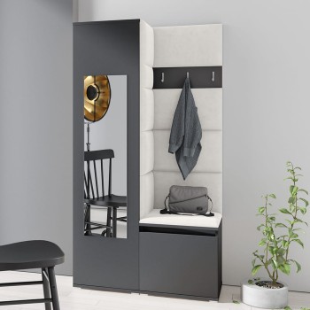 IGA-Garderobe aus Trinity 1-Stoff, graphit