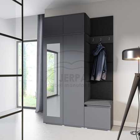 Garderobe ZARA  aus Trinity 16, Stoff, graphit