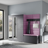 Kleiderschrank MORGAN, Stoff trinity 11,graphit